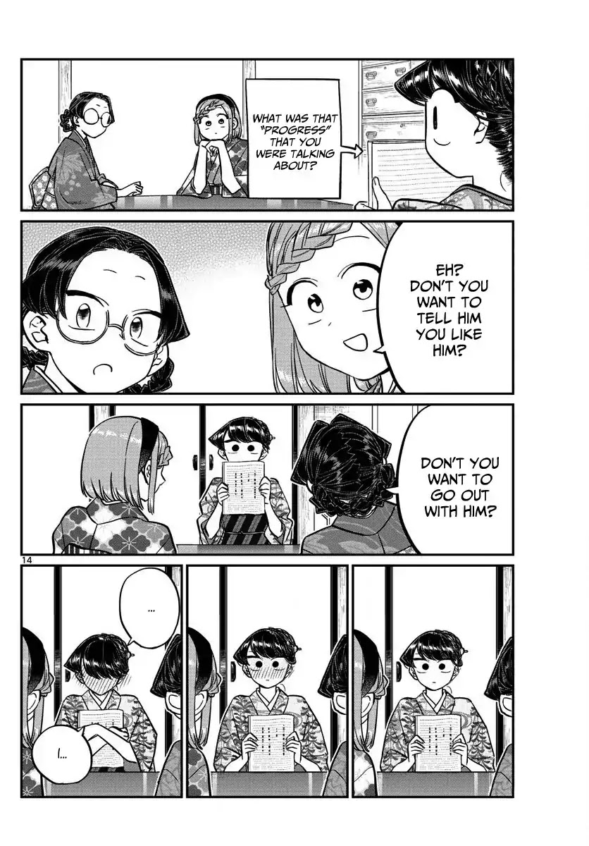 Komi-san wa Komyushou Desu Chapter 149 page 14 - Chapter 149: Katou-san's home