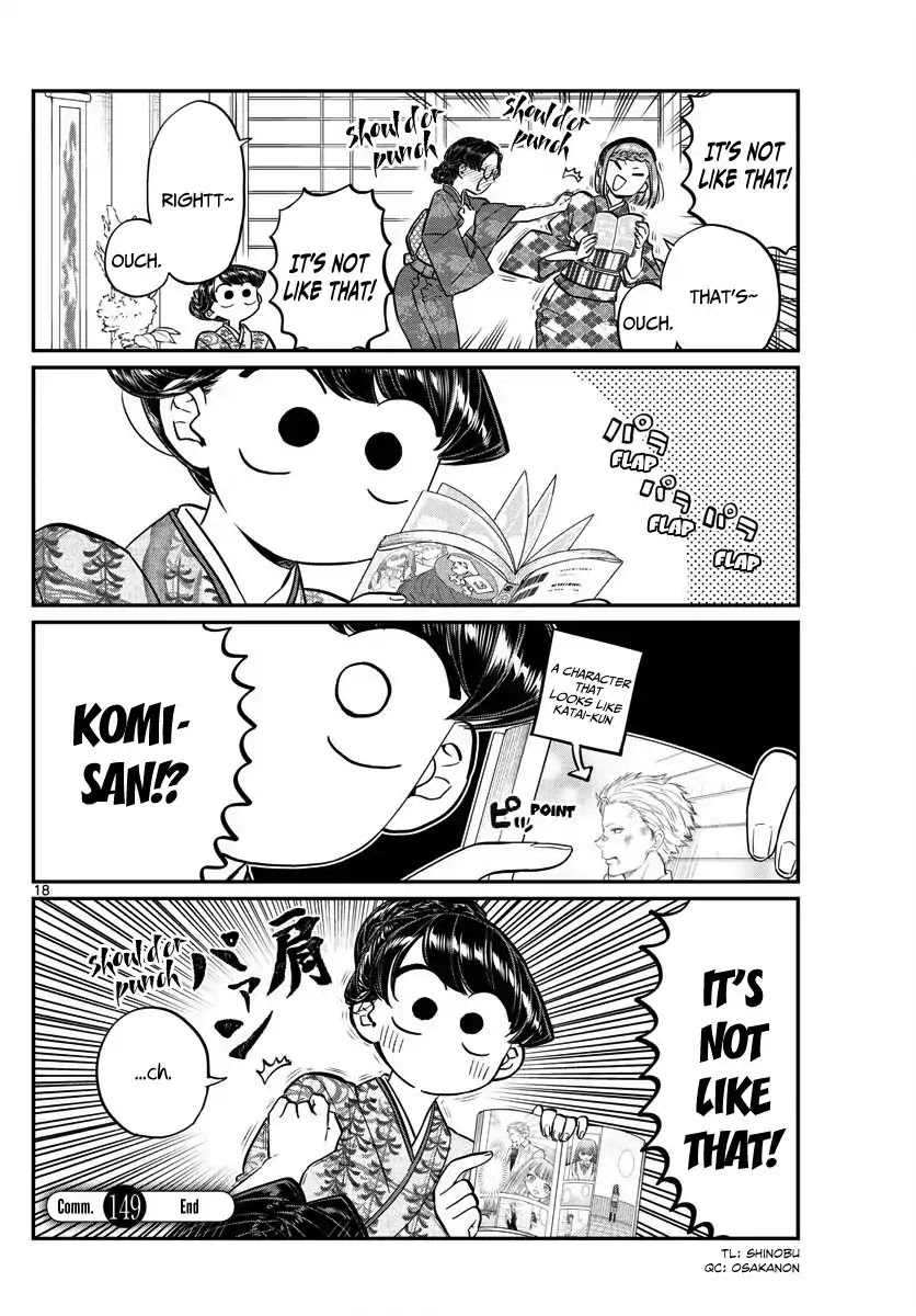 Komi-san wa Komyushou Desu Chapter 149 page 18 - Chapter 149: Katou-san's home