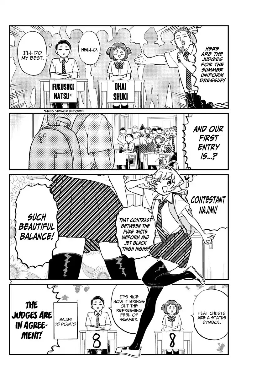 Komi-san wa Komyushou Desu Chapter 150 page 2 - Chapter 150: Summer Uniform Grand Prix?