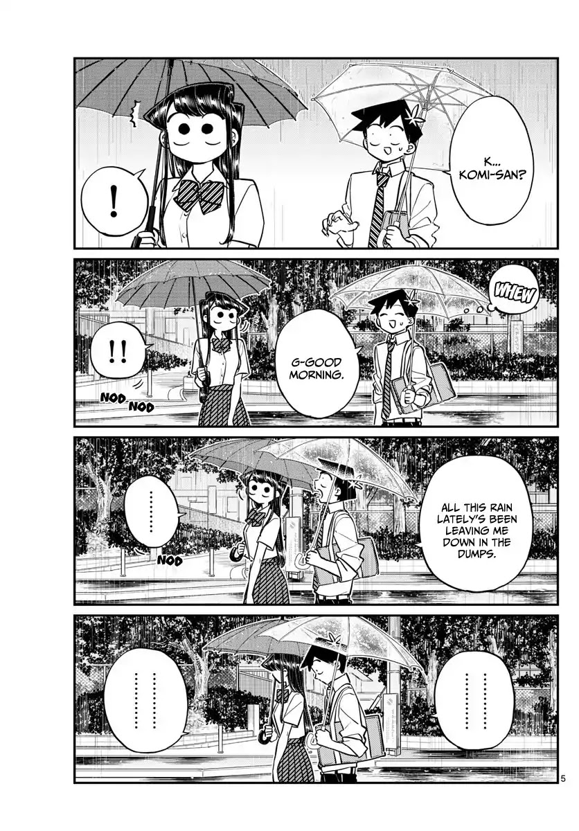 Komi-san wa Komyushou Desu Chapter 154 page 5 - Chapter 154: Rainy Season
