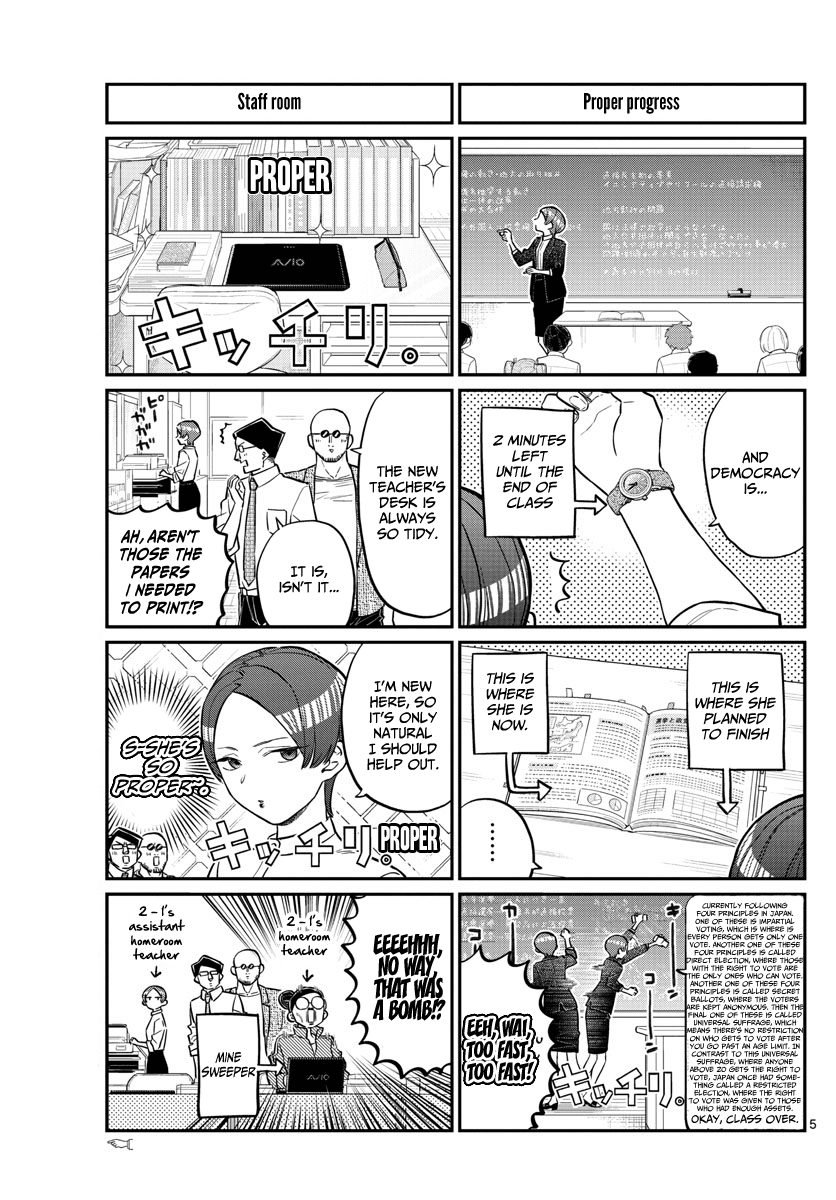Komi-san wa Komyushou Desu Chapter 158 page 5 - Chapter 158: Sensei