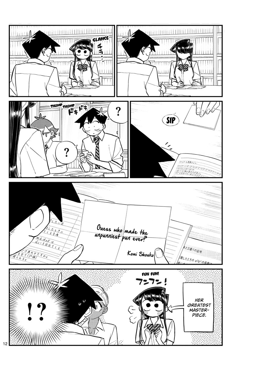 Komi-san wa Komyushou Desu Chapter 159 page 12 - Chapter 159: The fourth great "You better not be loud test study session"