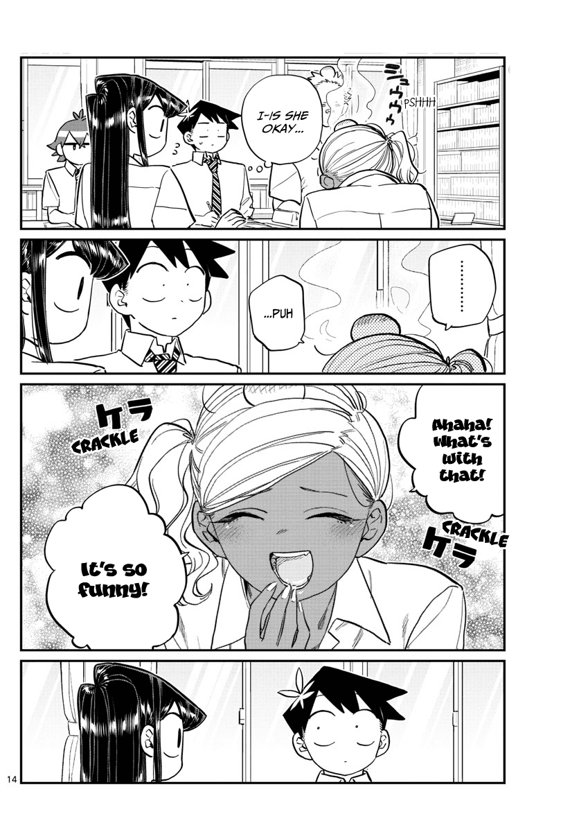 Komi-san wa Komyushou Desu Chapter 159 page 14 - Chapter 159: The fourth great "You better not be loud test study session"