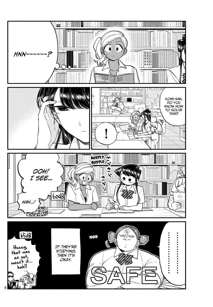 Komi-san wa Komyushou Desu Chapter 159 page 8 - Chapter 159: The fourth great "You better not be loud test study session"