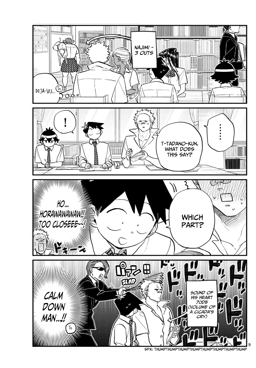 Komi-san wa Komyushou Desu Chapter 159 page 9 - Chapter 159: The fourth great "You better not be loud test study session"