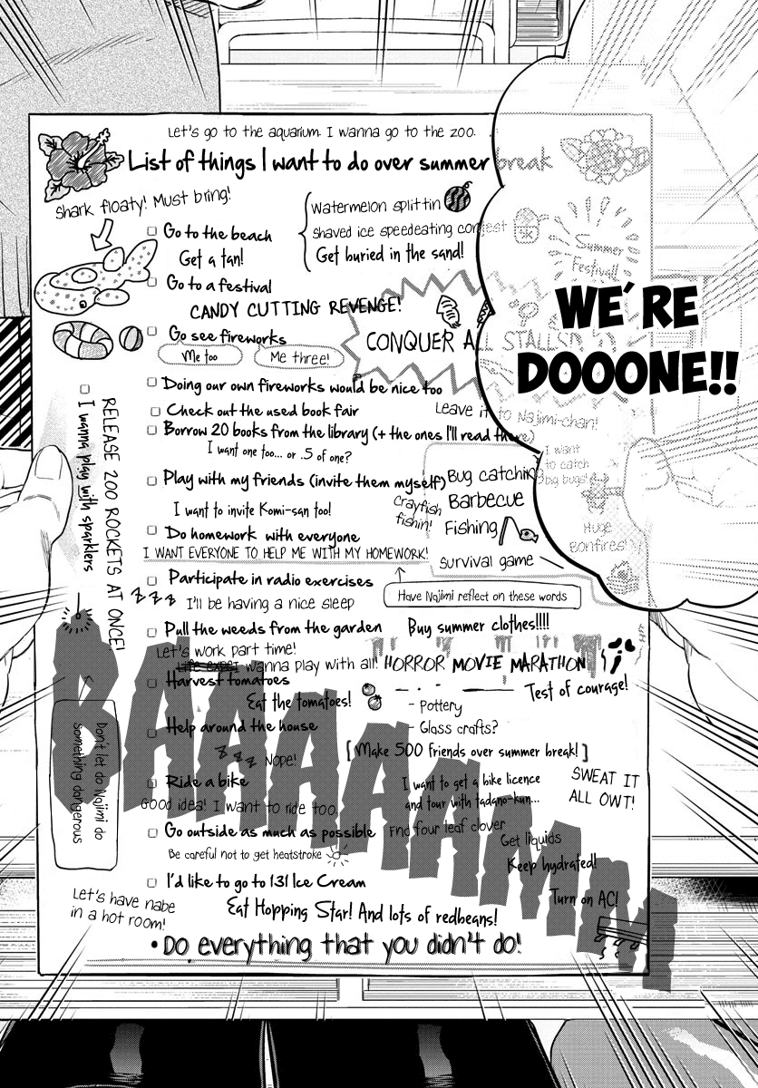 Komi-san wa Komyushou Desu Chapter 160 page 10 - Chapter 160: List of things I want to do