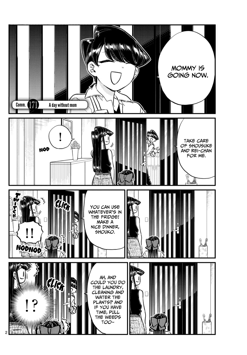 Komi-san wa Komyushou Desu Chapter 171 page 3 - Chapter 171: A day without mom