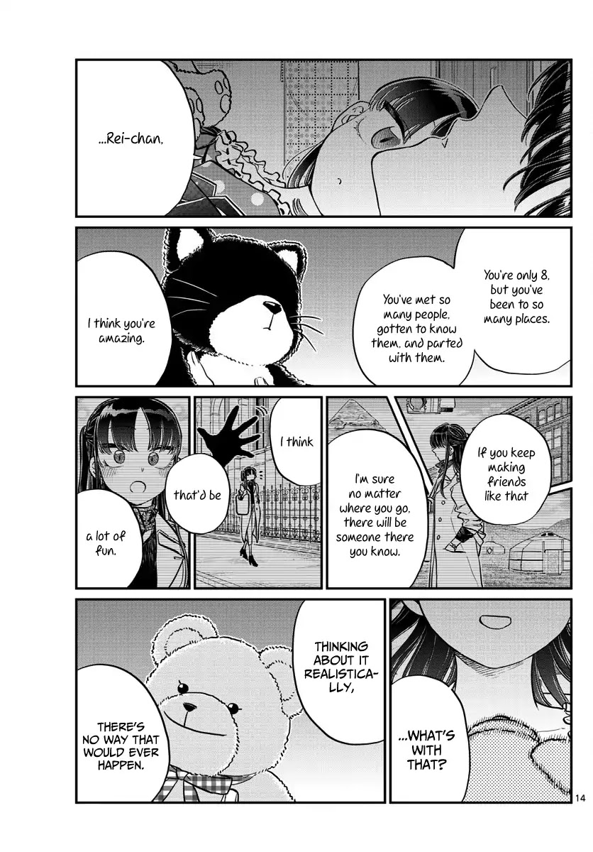 Komi-san wa Komyushou Desu Chapter 176 page 14 - Chapter 176: A bath with Rei-chan