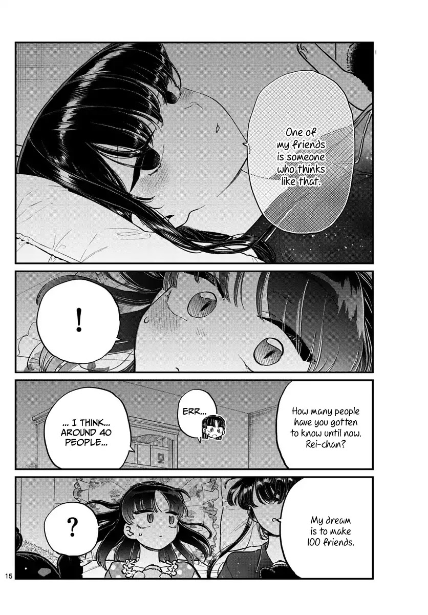 Komi-san wa Komyushou Desu Chapter 176 page 15 - Chapter 176: A bath with Rei-chan
