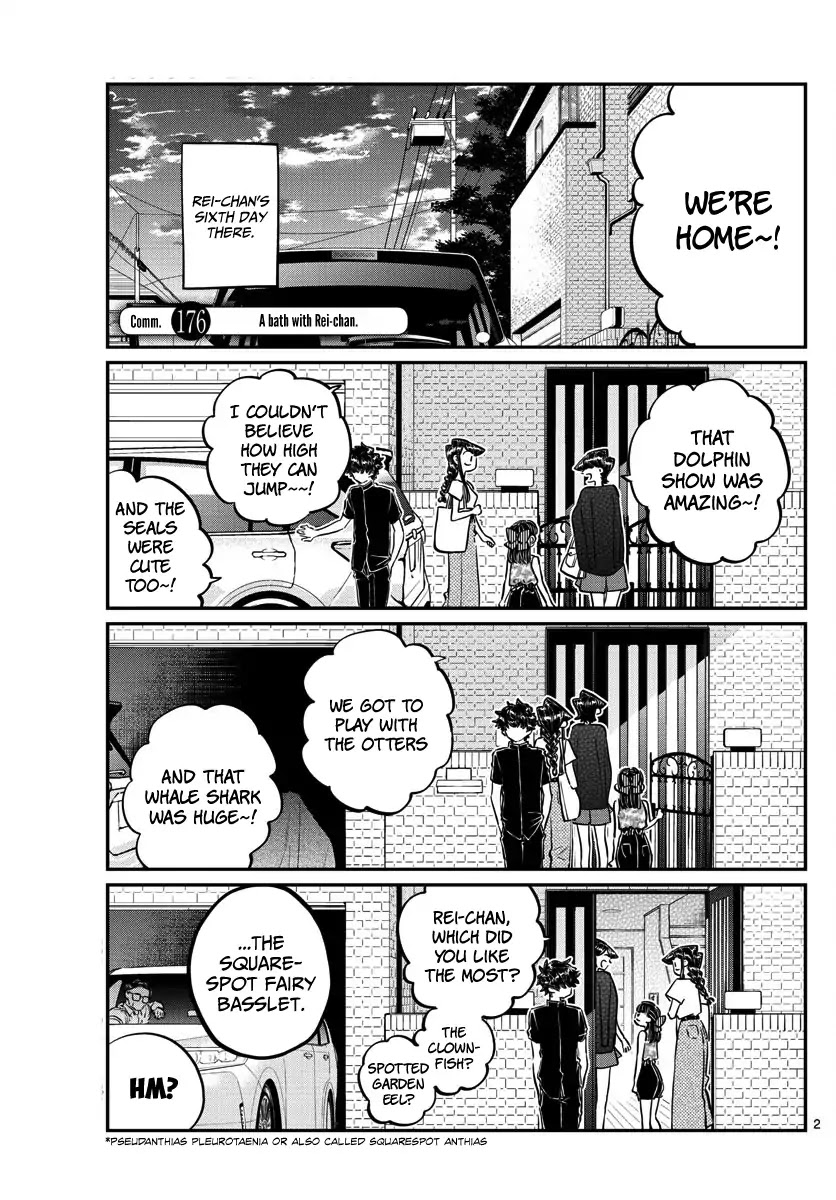 Komi-san wa Komyushou Desu Chapter 176 page 2 - Chapter 176: A bath with Rei-chan