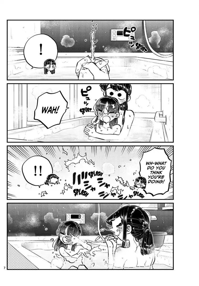 Komi-san wa Komyushou Desu Chapter 176 page 7 - Chapter 176: A bath with Rei-chan