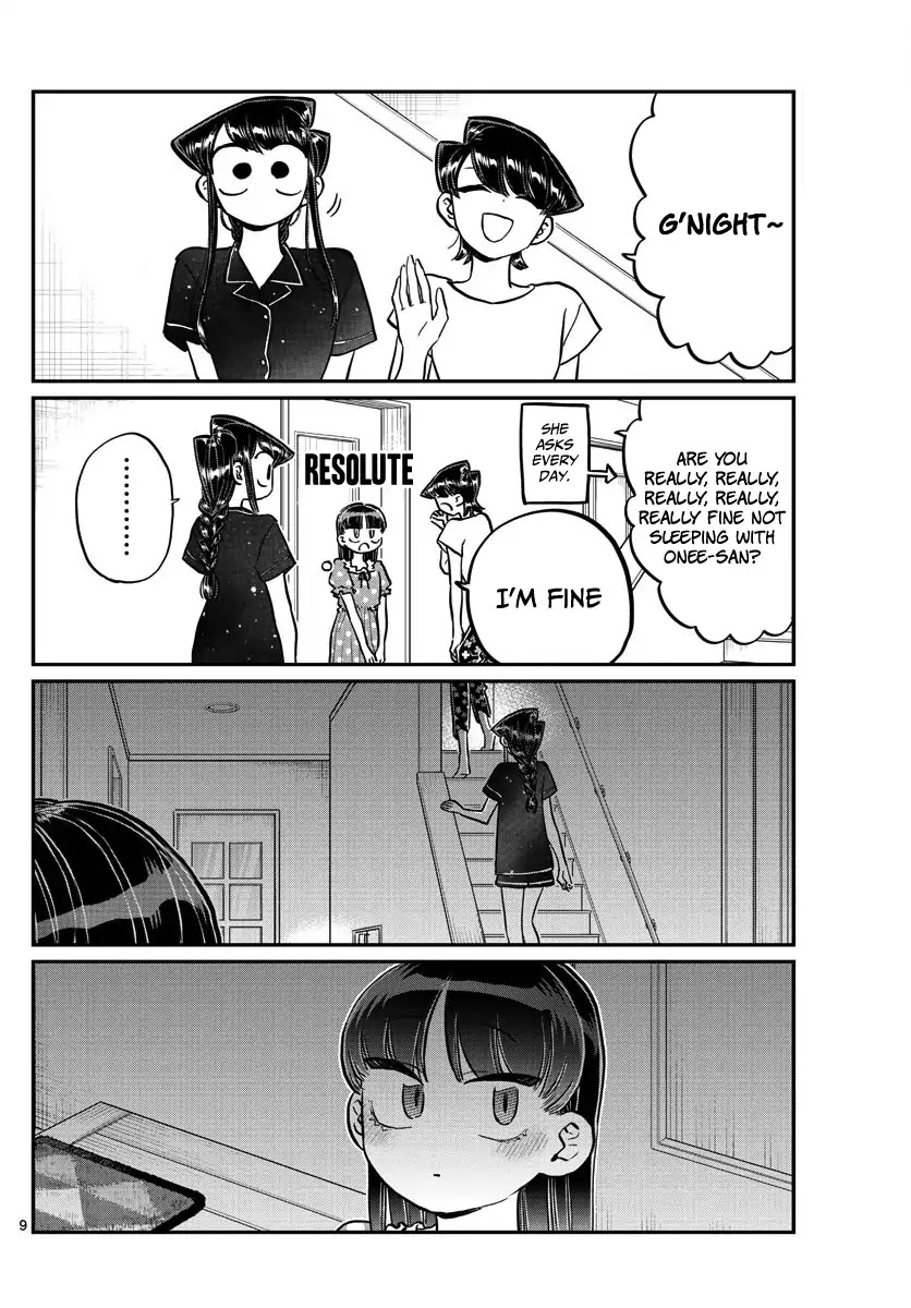 Komi-san wa Komyushou Desu Chapter 176 page 9 - Chapter 176: A bath with Rei-chan