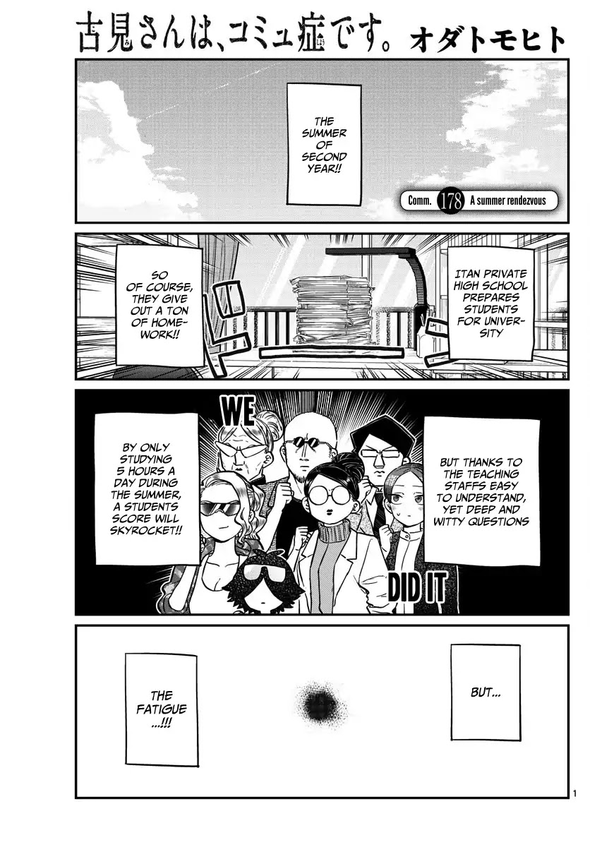 Komi-san wa Komyushou Desu Chapter 178 page 1 - Chapter 178: A summer rendezvous