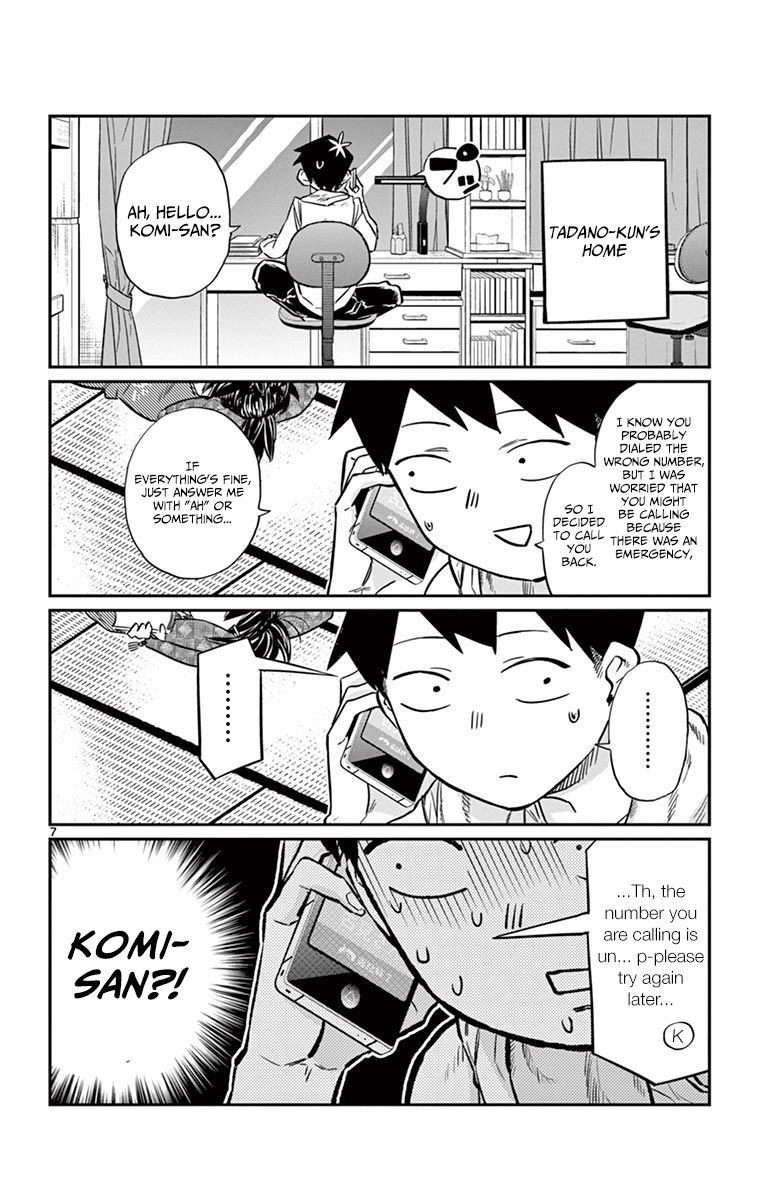 Komi-san wa Komyushou Desu Chapter 18 page 6 - Chapter 18 : Wrong Number