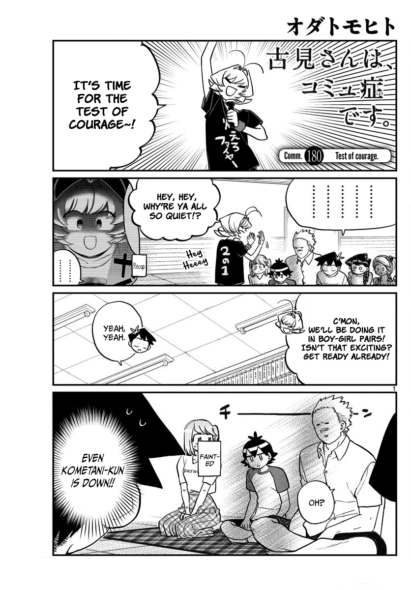 Komi-san wa Komyushou Desu Chapter 180 page 1 - Chapter 180: Test of courage