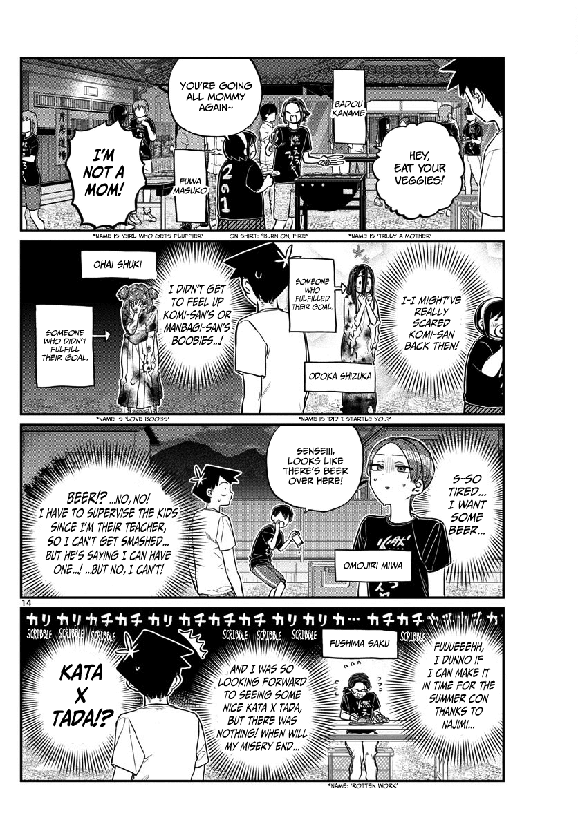 Komi-san wa Komyushou Desu Chapter 181 page 14 - Chapter 181: Test of courage 2