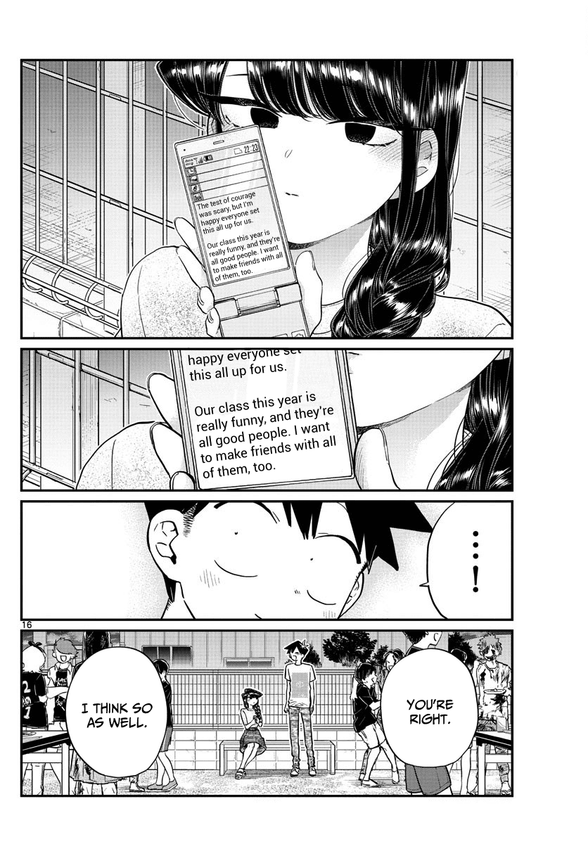 Komi-san wa Komyushou Desu Chapter 181 page 16 - Chapter 181: Test of courage 2
