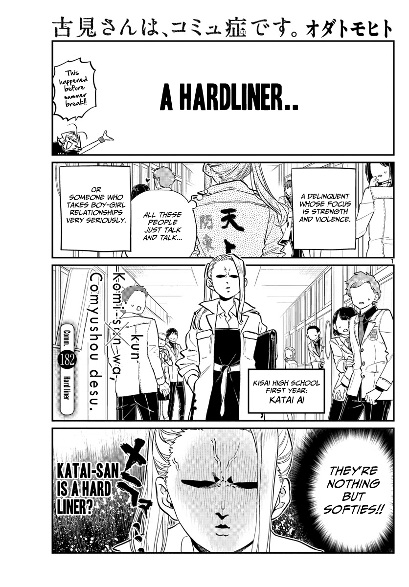 Komi-san wa Komyushou Desu Chapter 182 page 1 - Chapter 182: Hard liner