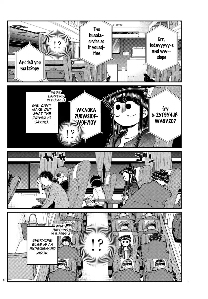 Komi-san wa Komyushou Desu Chapter 183 page 10 - Chapter 183: Express Bus
