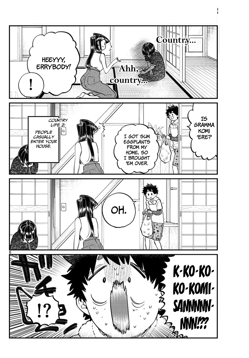 Komi-san wa Komyushou Desu Chapter 184 page 6 - Chapter 184: Playing in the Country