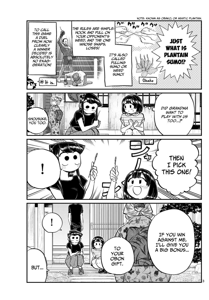 Komi-san wa Komyushou Desu Chapter 185 page 3 - Chapter 185: Plantain Sumo