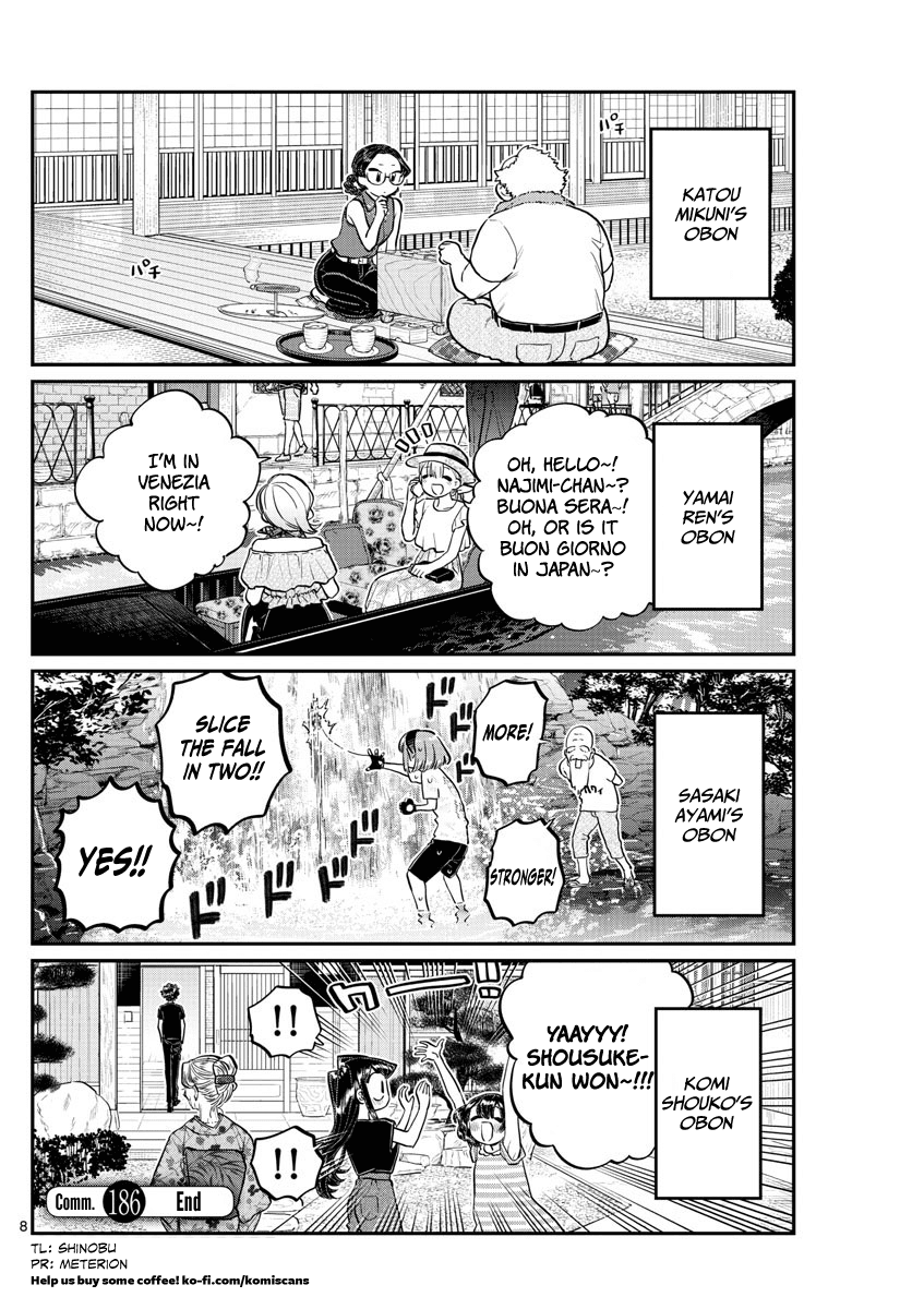 Komi-san wa Komyushou Desu Chapter 186 page 8 - Chapter 186: Everyone's Obon