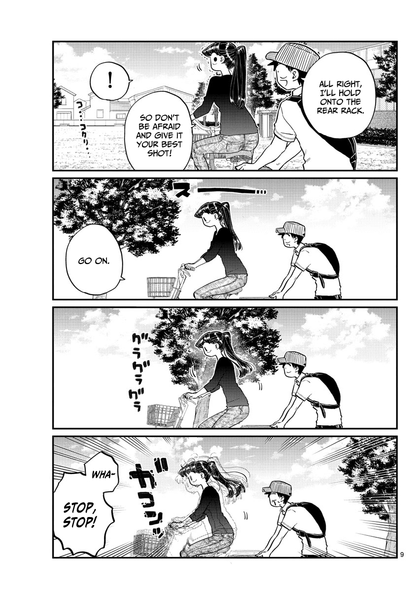 Komi-san wa Komyushou Desu Chapter 187 page 10 - Chapter 187: Bike practice
