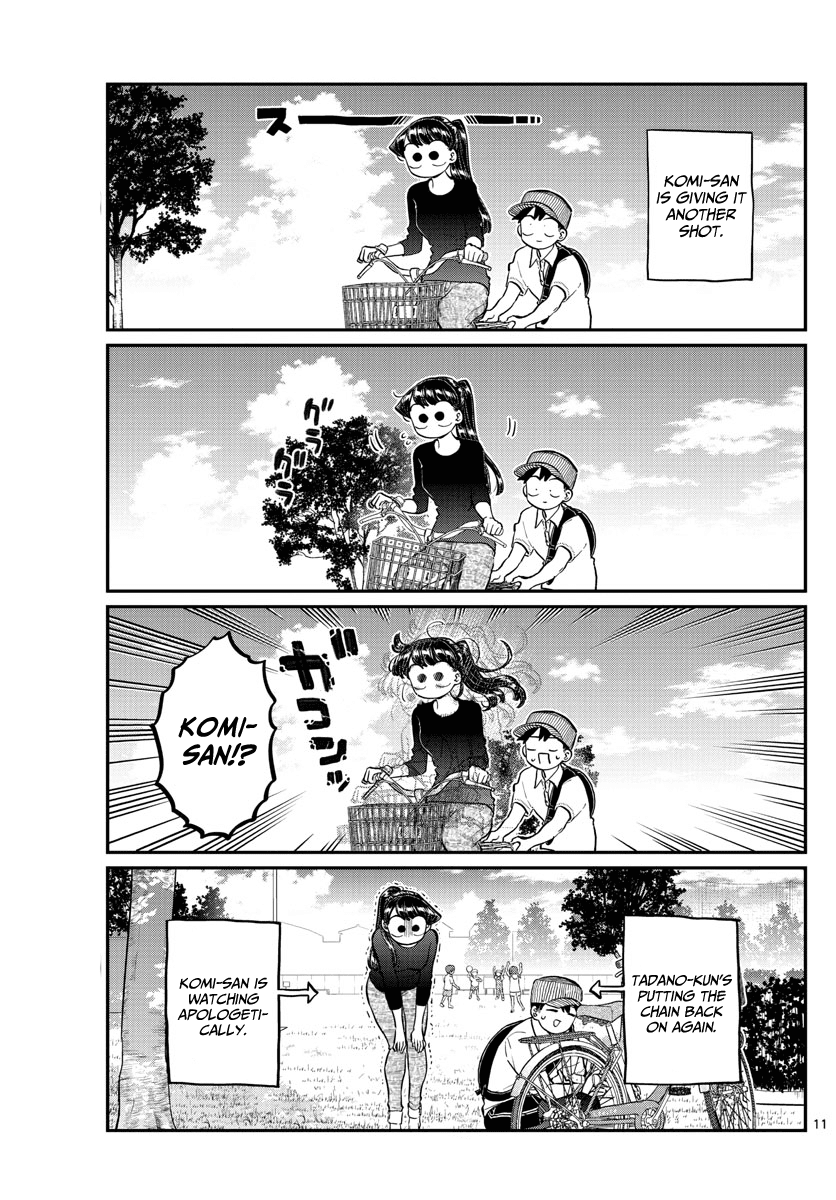 Komi-san wa Komyushou Desu Chapter 187 page 12 - Chapter 187: Bike practice