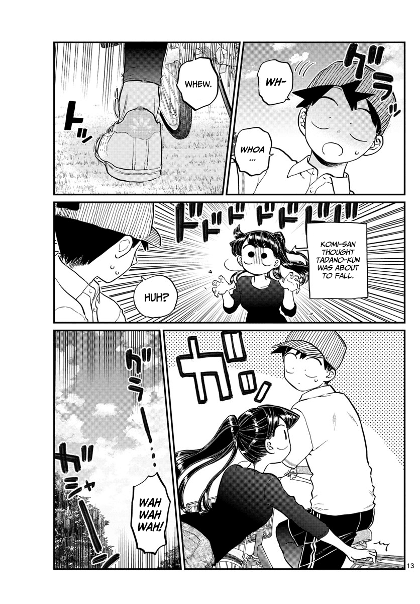 Komi-san wa Komyushou Desu Chapter 187 page 14 - Chapter 187: Bike practice
