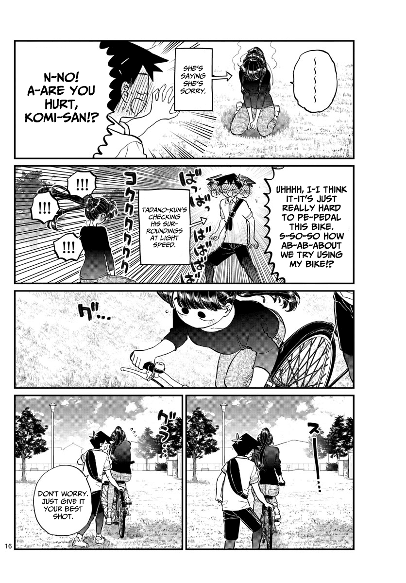 Komi-san wa Komyushou Desu Chapter 187 page 17 - Chapter 187: Bike practice