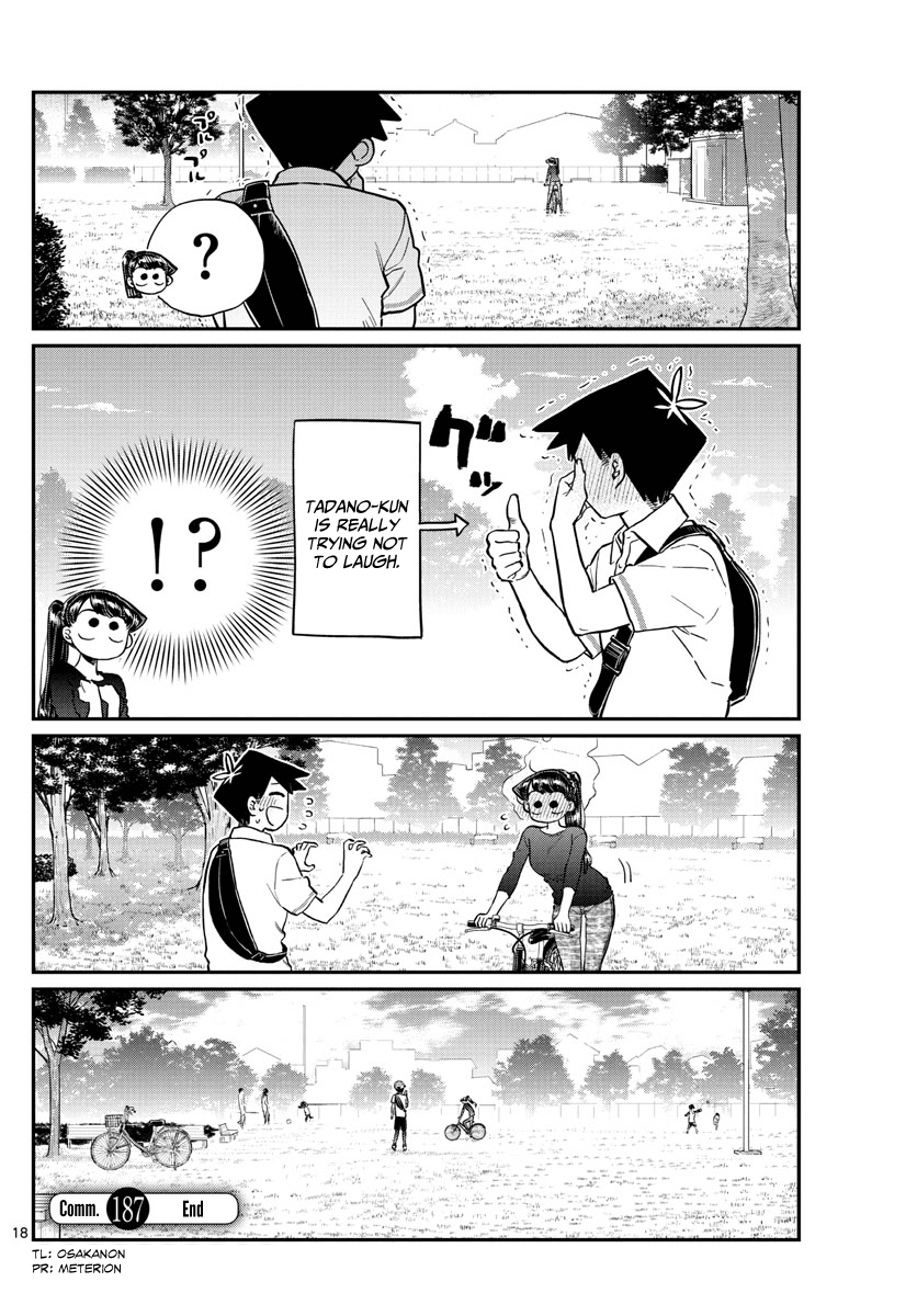 Komi-san wa Komyushou Desu Chapter 187 page 19 - Chapter 187: Bike practice