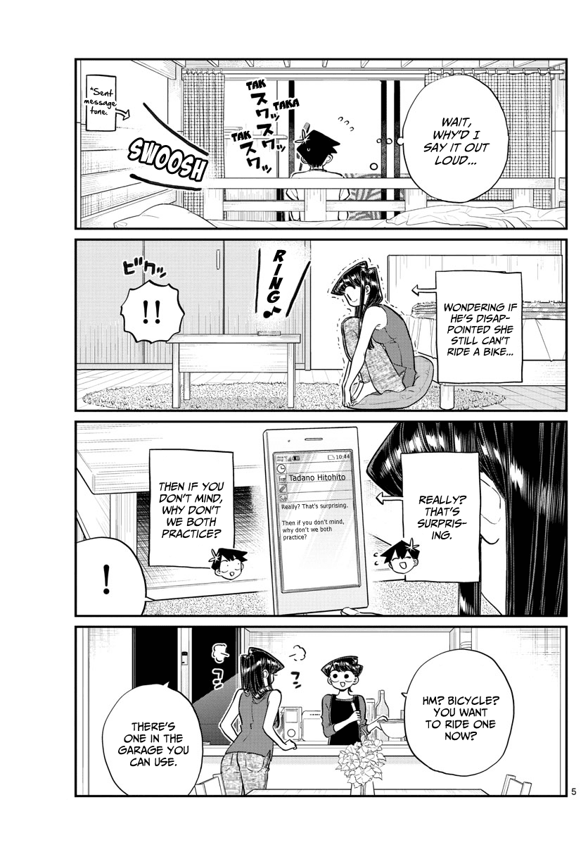 Komi-san wa Komyushou Desu Chapter 187 page 6 - Chapter 187: Bike practice