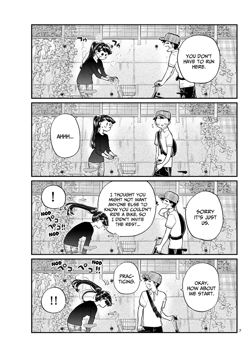 Komi-san wa Komyushou Desu Chapter 187 page 8 - Chapter 187: Bike practice