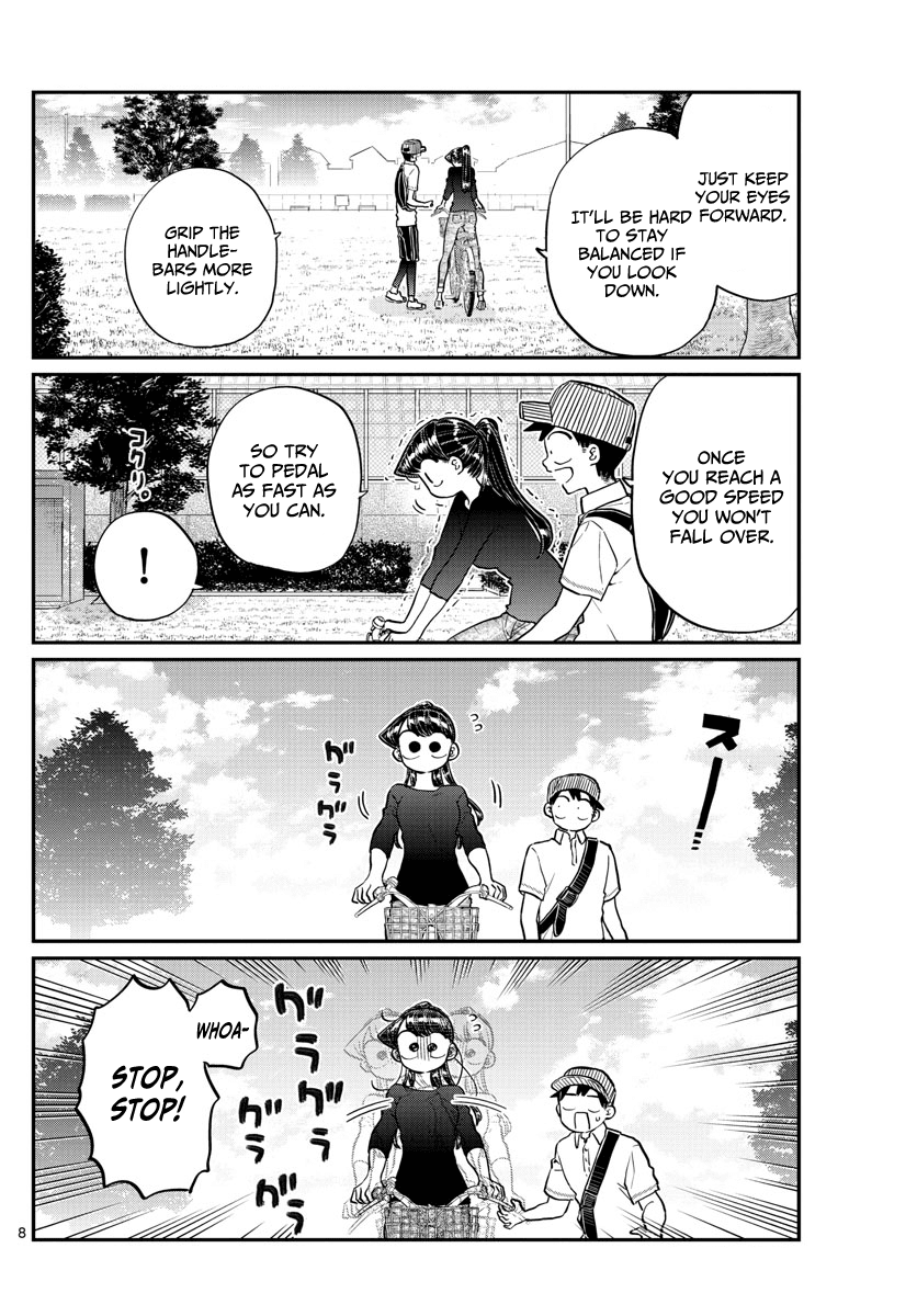 Komi-san wa Komyushou Desu Chapter 187 page 9 - Chapter 187: Bike practice