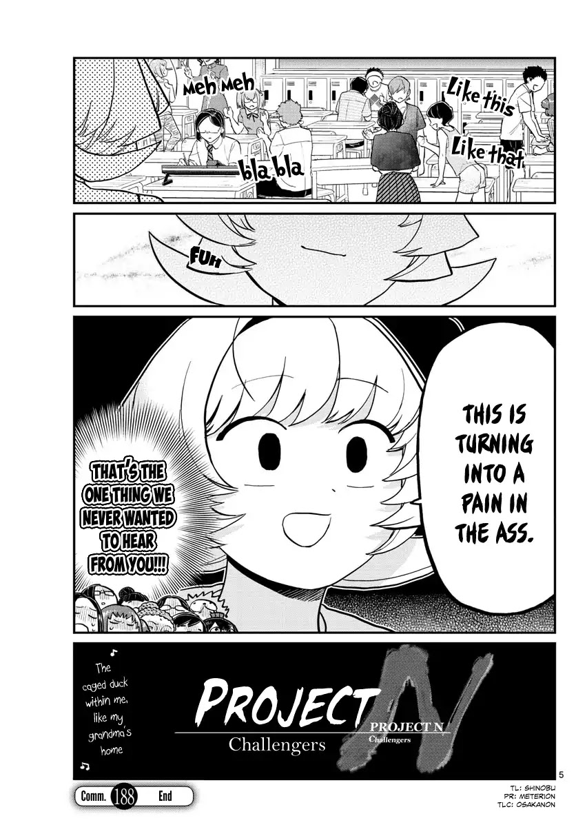 Komi-san wa Komyushou Desu Chapter 188 page 5 - Chapter 188: Class 2 - 1 Get-together
