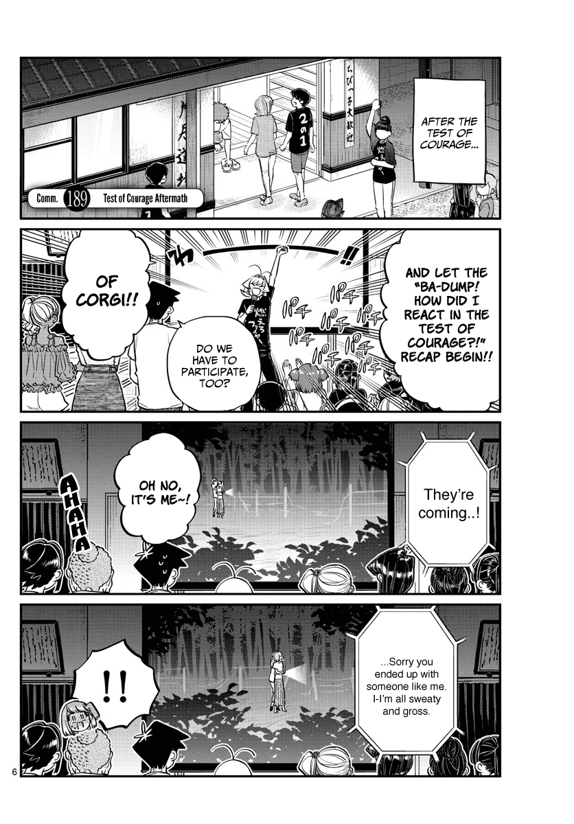 Komi-san wa Komyushou Desu Chapter 189 page 1 - Chapter 189: Test of Courage Aftermath