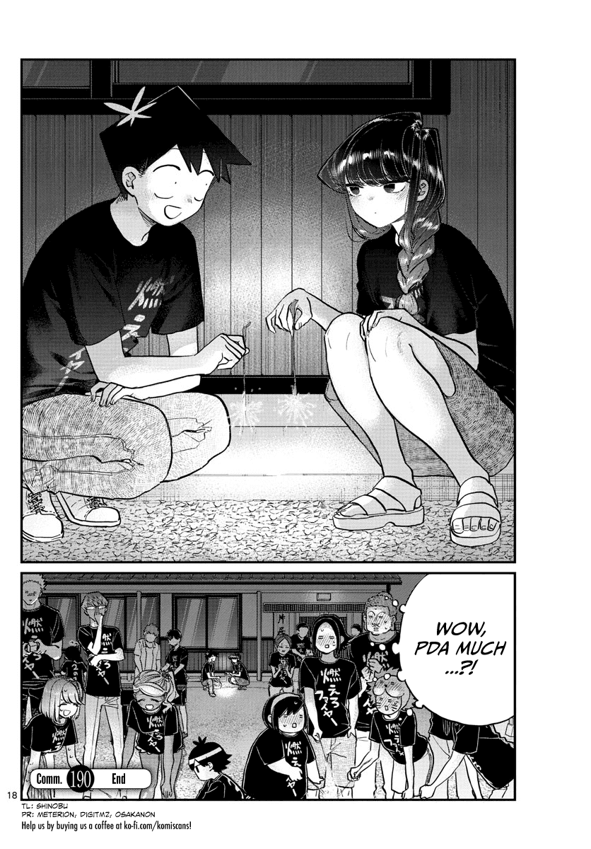 Komi-san wa Komyushou Desu Chapter 190 page 3 - Chapter 190: Sparklers
