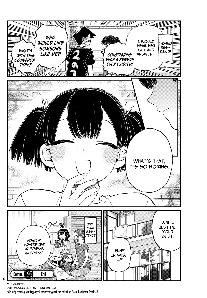 Komi-san wa Komyushou Desu Chapter 195 page 18 - Chapter 195: The three