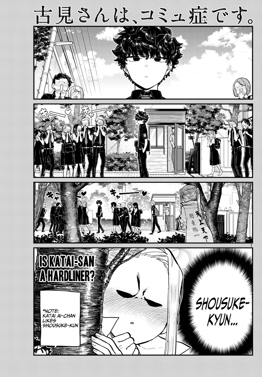 Komi-san wa Komyushou Desu Chapter 198 page 1 - Chapter 198: Out & Law ~The Movie~
