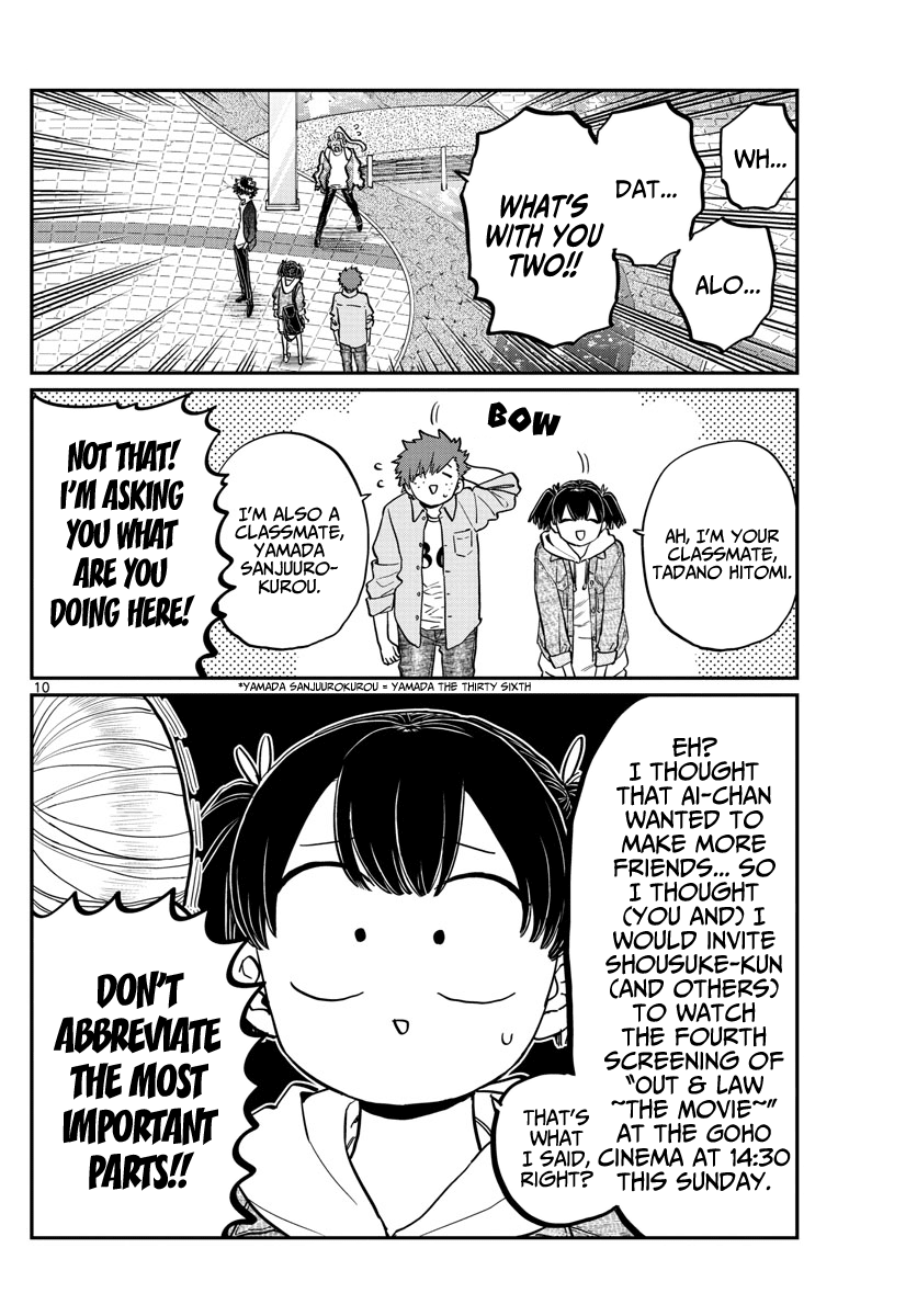 Komi-san wa Komyushou Desu Chapter 198 page 10 - Chapter 198: Out & Law ~The Movie~