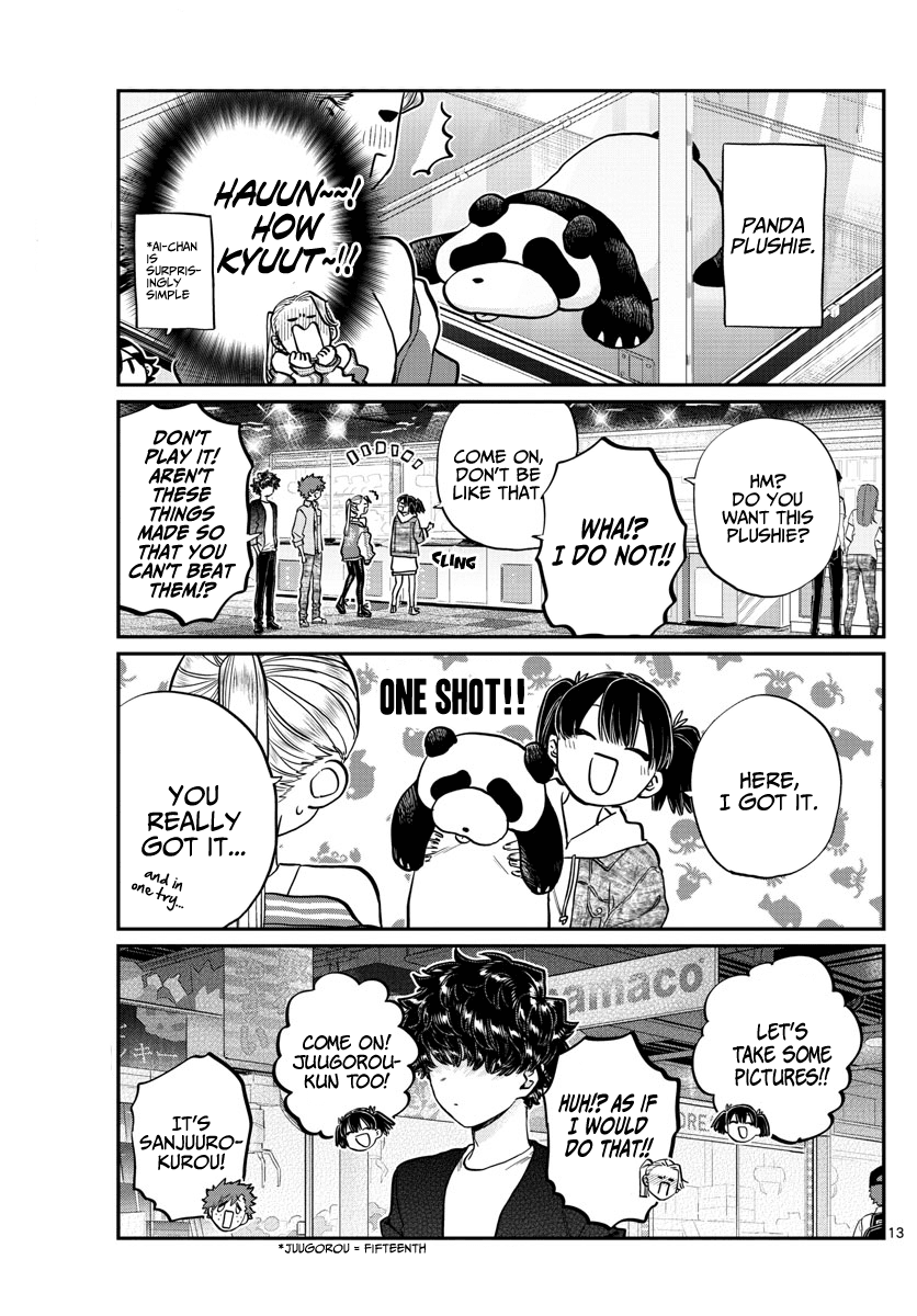 Komi-san wa Komyushou Desu Chapter 198 page 13 - Chapter 198: Out & Law ~The Movie~
