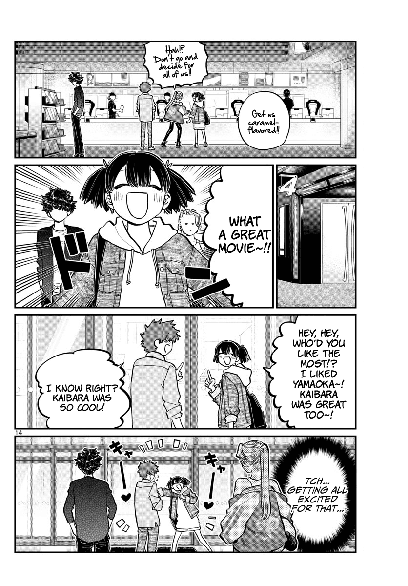 Komi-san wa Komyushou Desu Chapter 198 page 14 - Chapter 198: Out & Law ~The Movie~