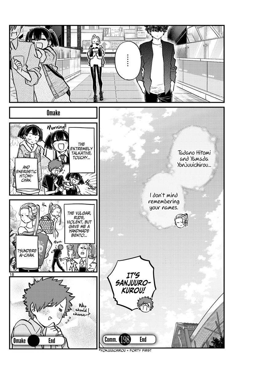 Komi-san wa Komyushou Desu Chapter 198 page 18 - Chapter 198: Out & Law ~The Movie~