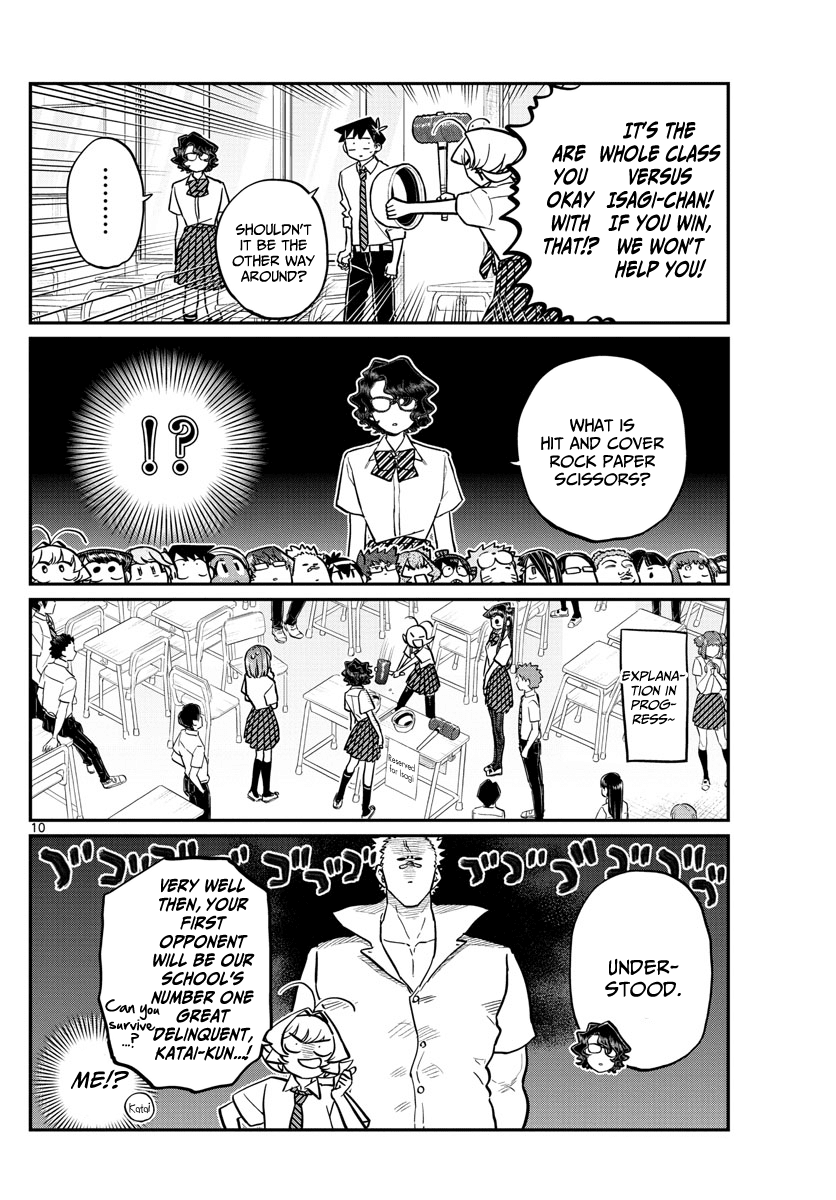 Komi-san wa Komyushou Desu Chapter 199 page 10 - Chapter 199: Hit and Cover Rock Paper Scissors