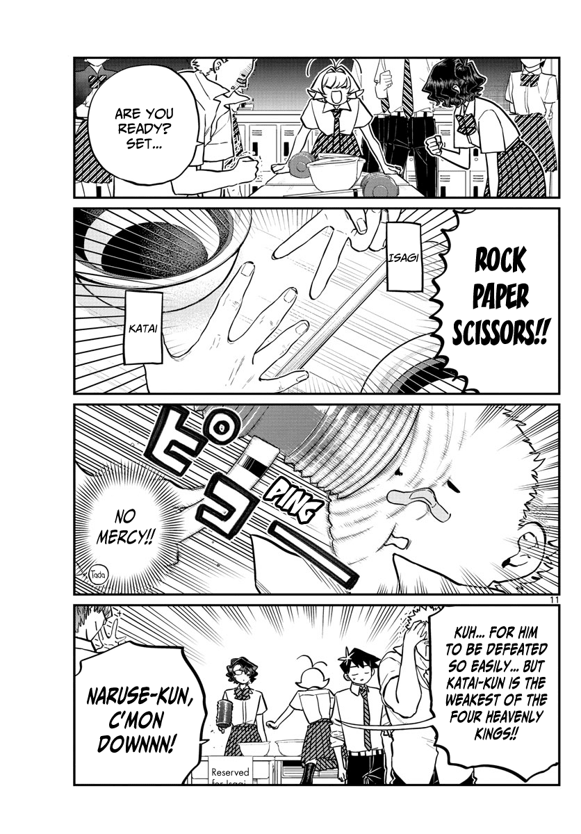 Komi-san wa Komyushou Desu Chapter 199 page 11 - Chapter 199: Hit and Cover Rock Paper Scissors