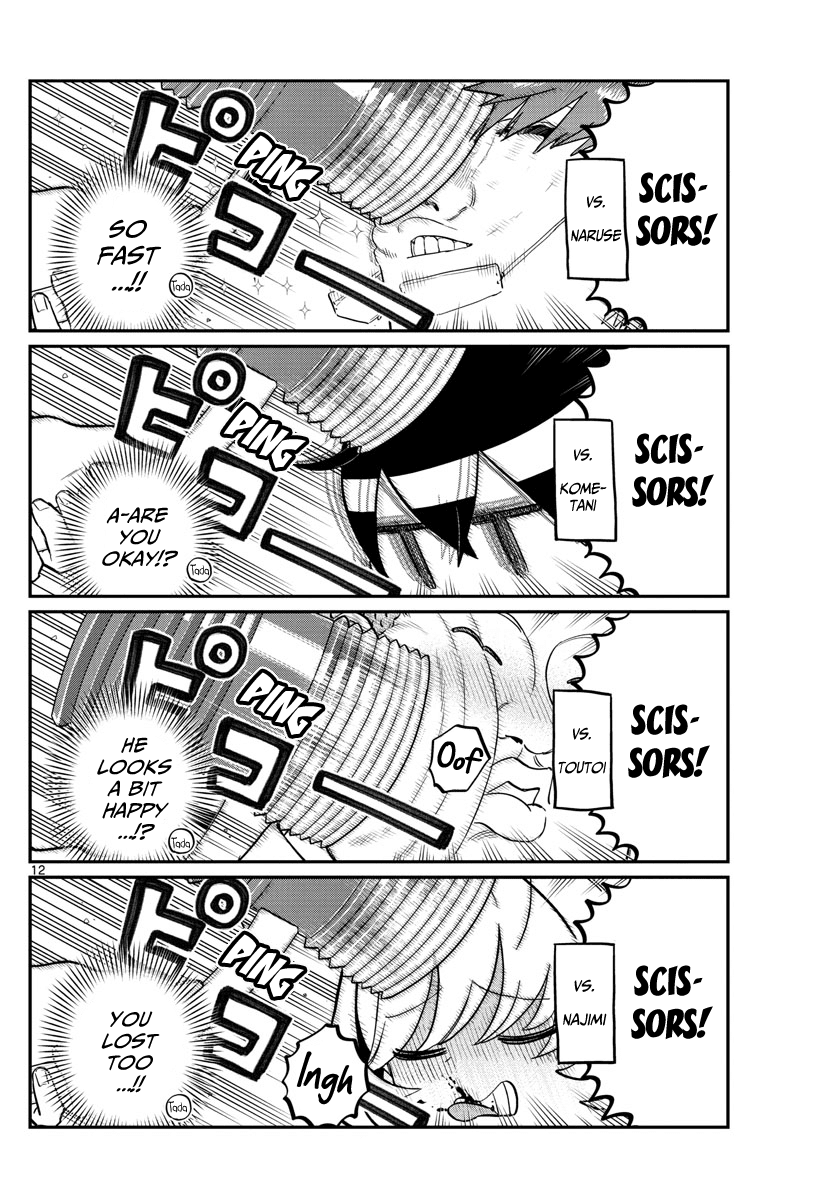 Komi-san wa Komyushou Desu Chapter 199 page 12 - Chapter 199: Hit and Cover Rock Paper Scissors