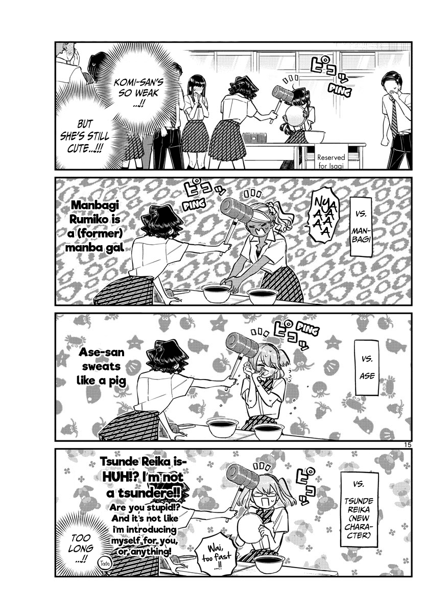 Komi-san wa Komyushou Desu Chapter 199 page 15 - Chapter 199: Hit and Cover Rock Paper Scissors