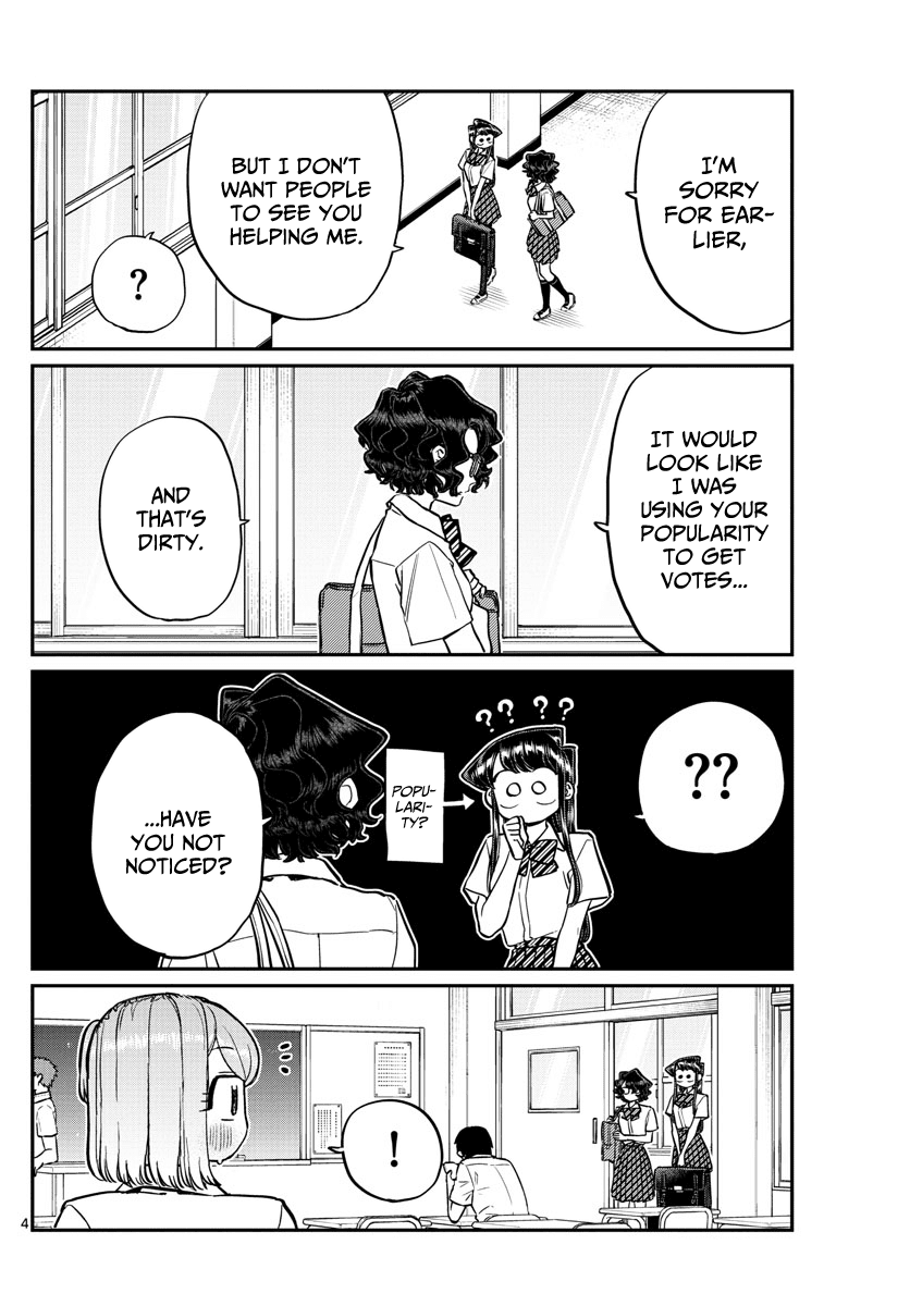 Komi-san wa Komyushou Desu Chapter 199 page 4 - Chapter 199: Hit and Cover Rock Paper Scissors