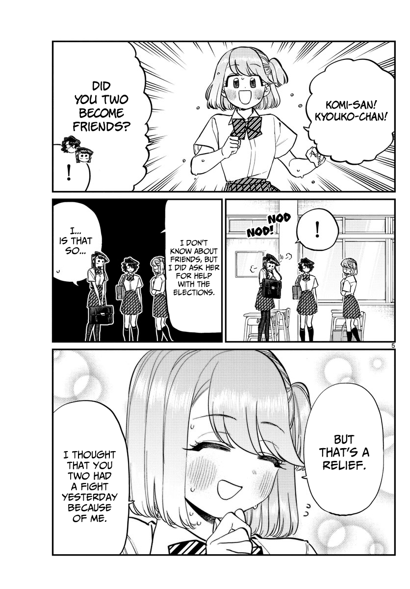 Komi-san wa Komyushou Desu Chapter 199 page 5 - Chapter 199: Hit and Cover Rock Paper Scissors
