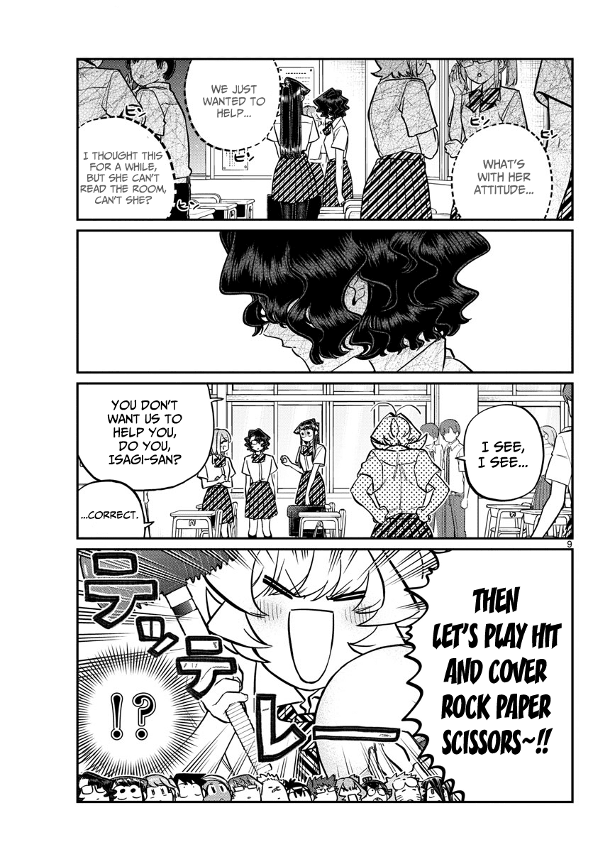 Komi-san wa Komyushou Desu Chapter 199 page 9 - Chapter 199: Hit and Cover Rock Paper Scissors